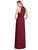 Lela Rose - LR244 Marquis Lace Lux Chiffon Pleated A-line Dress In Red