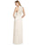Lela Rose - LR244 Marquis Lace Lux Chiffon Pleated A-line Dress In White