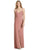 Lela Rose - LR245 Sleeveless V-neck Trumpet Dress With Slit In Pink