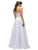 Gorgeous Strapless Dress with Silver Belt In White