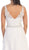 Dancing Queen - 9176 V-neck Lace Evening Gown In White