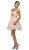 Dancing Queen - 9183 Strapless Jeweled Tiara Motif Cocktail Dress