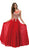 Dancing Queen - 9191 Lace Appliqued Chiffon Prom Dress