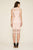 Tadashi Shoji - Peony Motif Embroidered Sheath Dress In Pink and Silver