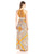 London Times - T1098M Scarf Print Jersey Dress in Orange