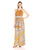 London Times - T1098M Scarf Print Jersey Dress in Orange