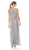 Emma Street - 1111260 Sequin Detail Embellished Mesh Overlay Dress In Silver
