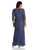 Alex Evenings - 2121715 Scalloped V-Neck Lace Evening Dress in Purple