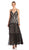 Taylor - 9003M Embroidered Halter Strap A-Line Evening Dress