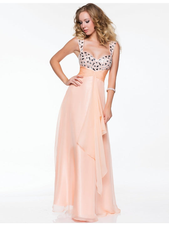 4038 Dress in Peach