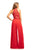 Johnathan Kayne - 9205 Beaded Lace Chiffon Jumpsuit with Skirt Overlay In Red