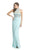 Aspeed Design - L1382 Multi-Beaded Halter Jersey Evening Dress