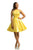 Johnathan Kayne - 9207 Strappy A-Line Cocktail Dress In Yellow