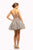 Johnathan Kayne - 9214 Appliqued Sweetheart Cocktail Dress In Gray