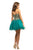 Johnathan Kayne - 9214 Appliqued Sweetheart Cocktail Dress In Green