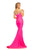 Johnathan Kayne - 9217 Illusion Bateau Mermaid Evening Dress In Pink