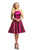 Johnathan Kayne - 9220 Metallic Halter Neckline Cocktail Dress In Pink