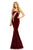 Johnathan Kayne - 9223 Bead Embellished Strapless Mermaid Gown In Red