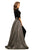 Johnathan Kayne - 9229 Scoop Neck Jumpsuit With Overskirt In Black
