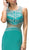 Dancing Queen - 9230 Bejeweled Illusion Scoop Prom Dress in Green