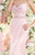 Tarik Ediz - Illusion Draped Gown 92408 in Pink
