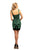 Johnathan Kayne - 9241 Embellished Sweetheart Sleeveless Sheath Dress In Green and Black