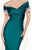 Tarik Ediz - Ruched Off-Shoulder Gown 92434 in Green