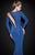 Tarik Ediz - Embellished Cutouts Evening Gown 92464 in Blue