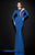 Tarik Ediz - Embellished Cutouts Evening Gown 92464 in Blue