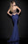 Tarik Ediz - Illusion Empire Gown 92478 in Blue