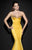 Tarik Ediz - Crystal Ornate Corset Gown  92487 in Yellow