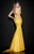 Tarik Ediz - Crystal Ornate Corset Gown  92487 in Yellow