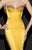 Tarik Ediz - Crystal Ornate Corset Gown  92487 in Yellow