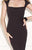 Tarik Ediz - Straight Neckline Evening Gown 92490 in Black