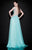 Tarik Ediz - Off The Shoulder Lace Wrap Tulle Long Gown 92497 in Green
