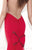 Tarik Ediz Bow Accented Panel Gown 92504 in Red