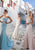 Tarik Ediz - Lace Sweetheart Mermaid Gown 92545 in White and Blue