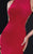 Tarik Ediz - Floral Beaded Back Details Svelte Gown 92546 in Red