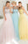 Tarik Ediz - Off the Shoulder Fitted Gown 50006 in Pink and Yellow
