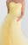 Tarik Ediz - Sweetheart Gown with Sheer Halter Overlay 92555 in Yellow