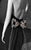 Tarik Ediz - Bejeweled Bow Gown  92560 in Black