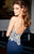 Tarik Ediz - Shimmering Lace Strapless Sweetheart Gown 92595 in Blue