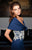 Tarik Ediz - Shimmering Lace Strapless Sweetheart Gown 92595 in Blue
