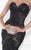 Tarik Ediz - Embroidered Trumpet Gown 92598 in Black