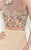 Tarik Ediz - Illusion Halter Gown 92610 in Gold
