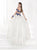 Tarik Ediz - Off the Shoulder Filigree Patterned Tulle Gown 92613 in White and Blue