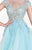 Tarik Ediz - Embellished A-Line Gown 92616 in Blue