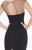 Tarik Ediz - Illusion Sheath Gown 92618 in Black