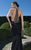 Tarik Ediz - Draped Halter Neck Gown 92629 in Black