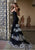 Tarik Ediz - Lace Illusion Jewel Neck Gown 92630 in Black